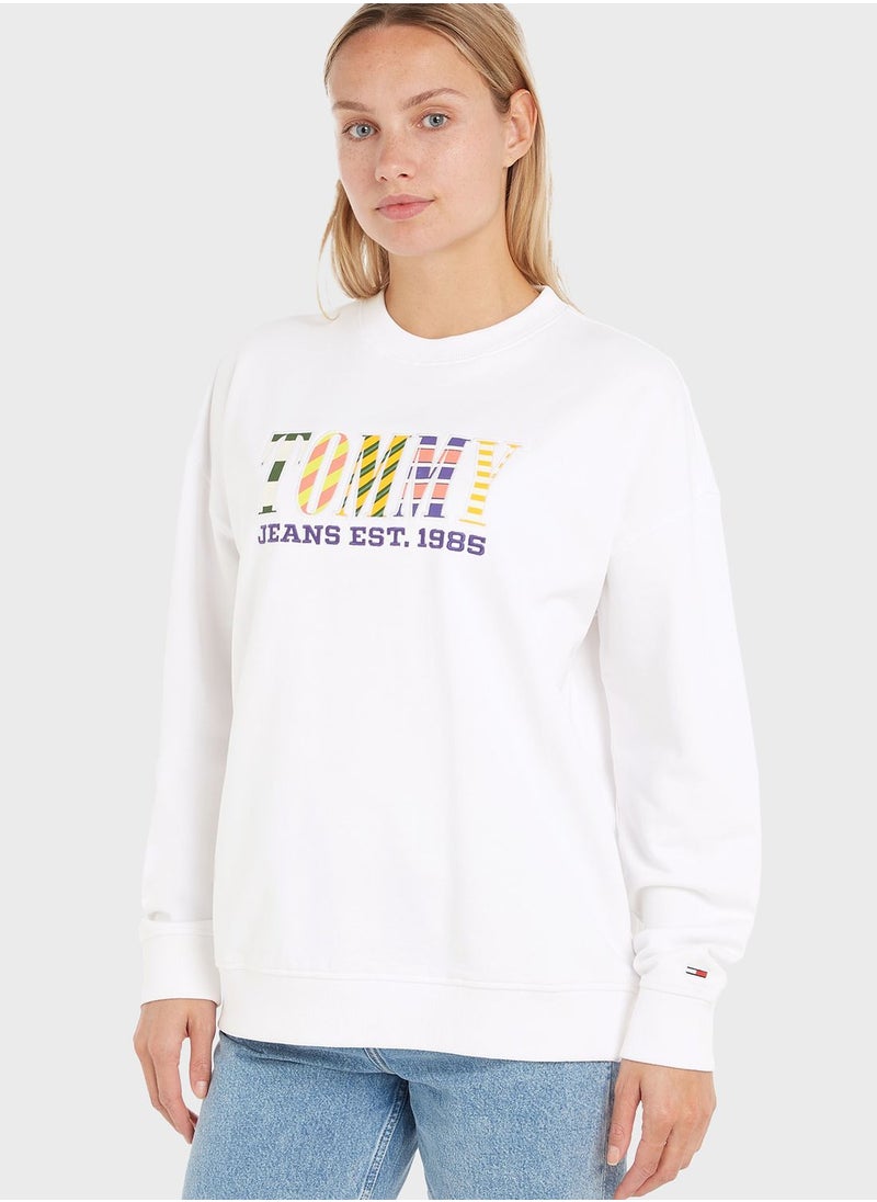 TOMMY JEANS - Logo Graphic Sweatshirt - Image 1