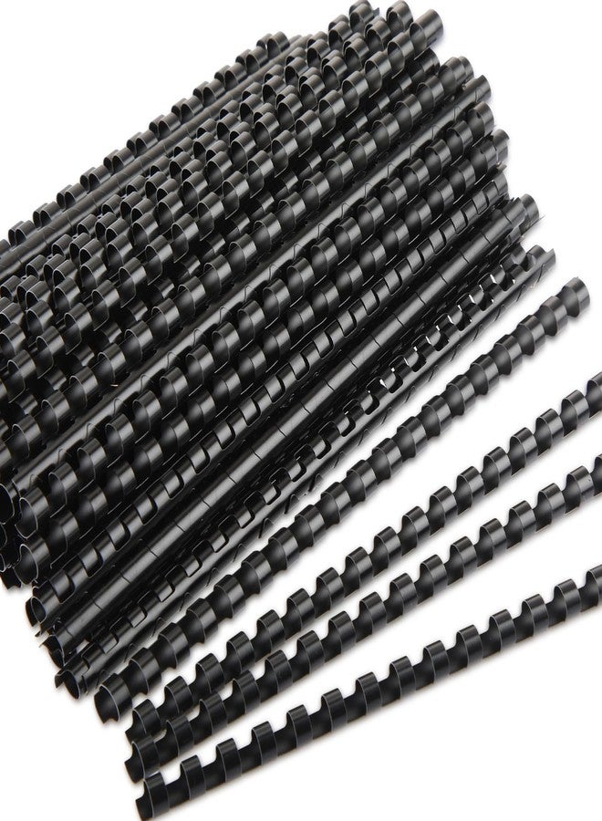 Maitys 300 Pcs Plastic Binding Combs Bulk 19 Ring Comb Spines Letter Size Spiral Binding for Notebook Calendar Picture(3/8 Inch,Black) - Image 1