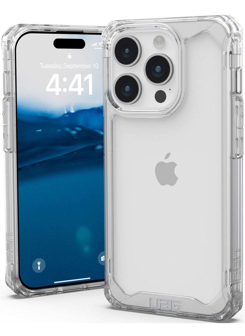 Urban Armor Gear - UAG Plyo for iPhone 15 Pro Case Cover [16 Feet Drop Tested] - Ice Clear - Image 1