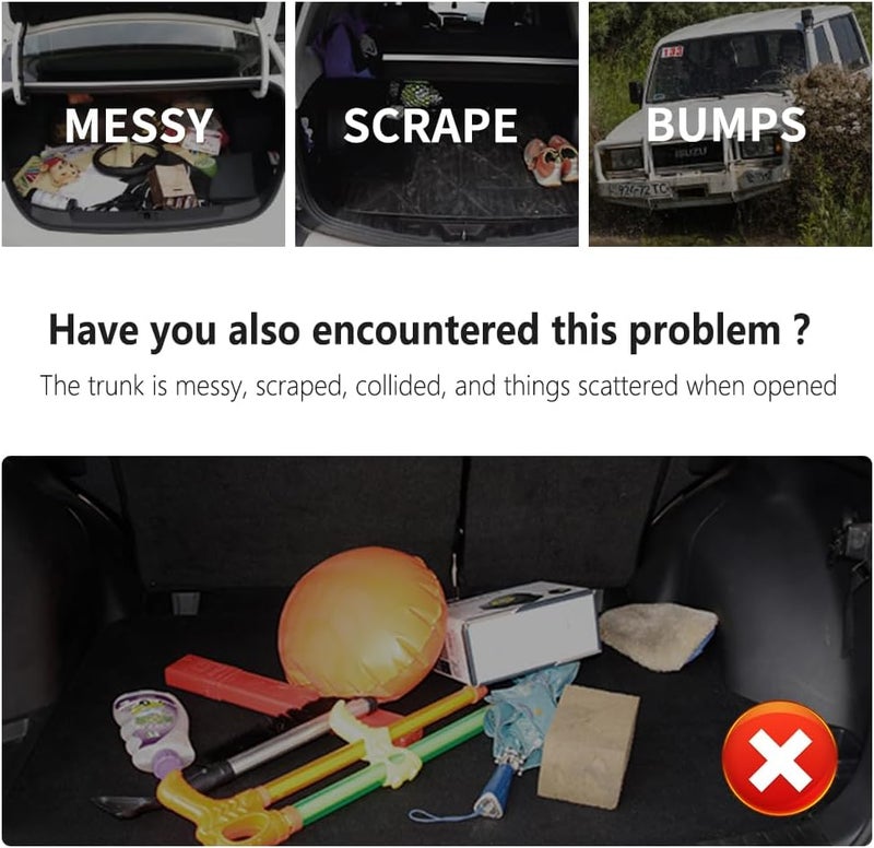 Figpade Cargo Net for SUV,Upgraded Highly Elastic Truck Cargo Net with Trunk Net Hooks - Stretch to 62.99"X47.24",Premium Truck Bed Netting for Cargo for Car Organizer and Storage - Image 3