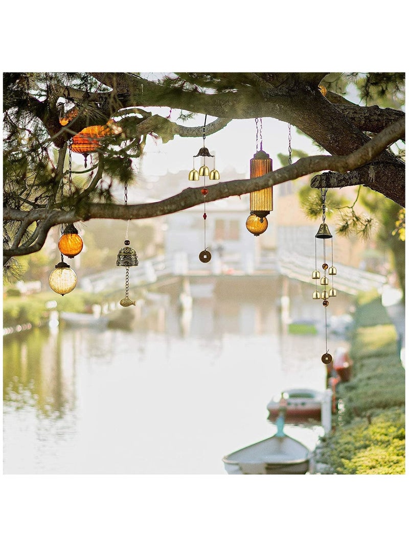 KASTWAVE - Wind Chimes, Vintage Metal Wind Chime Bells Chinese Feng Shui Lucky Bell Hanging Ornament for Home Outdoor Indoor Decor Garden Hanging Decoration 3 Pieces - Image 1