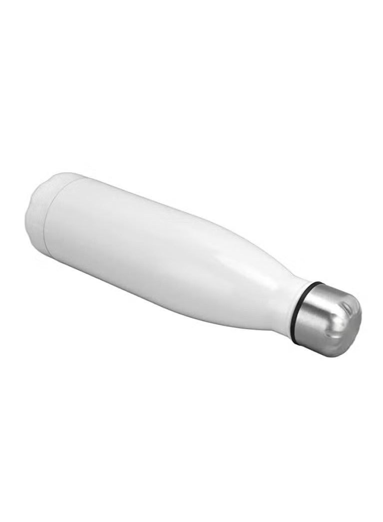 Vacuum Insulated Stainless Steel Water Bottle Sport Water Bottle Leak-Proof Double Wall Cola Shape Bottle Keep Drinks Hot & Cold - 500 ml White - Image 2