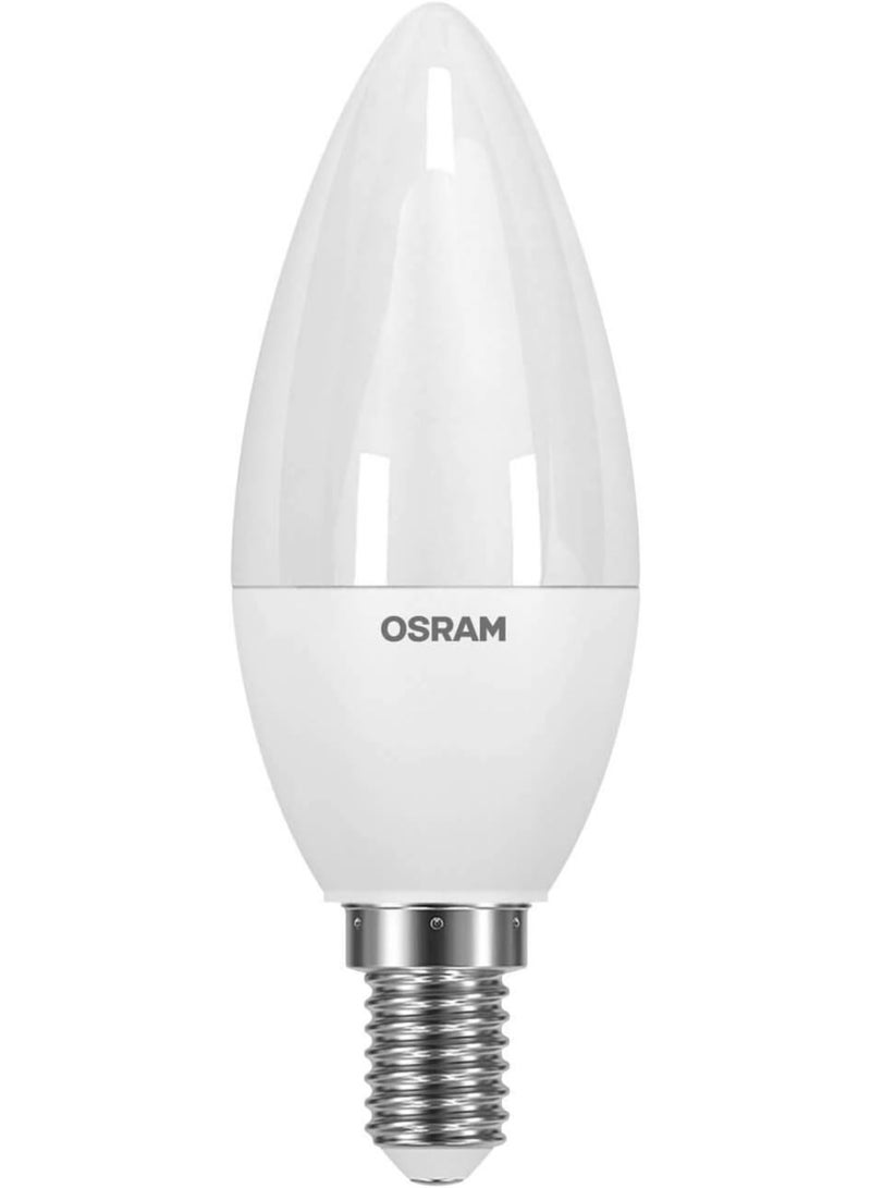 Osram Osram LED Value E14 Classic B40 4.7W 2700K Warm White Frosted Non-Dimmable Energy-Saving LED Bulb  - Image 1