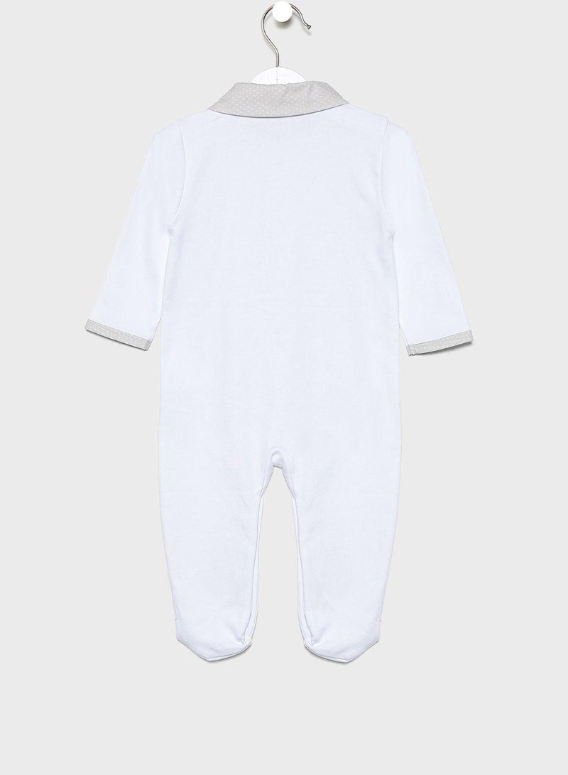 Jules & Juliette Paris Infant Peter Pan Collar Romper - Image 2