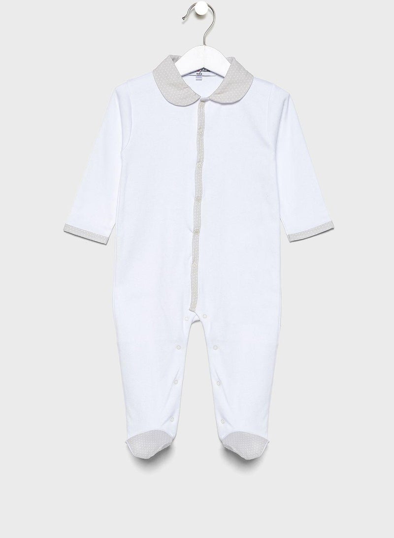 Jules & Juliette Paris Infant Peter Pan Collar Romper - Image 1