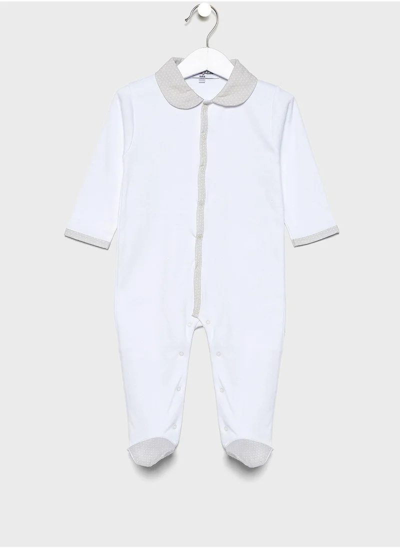 Jules & Juliette Paris Infant Peter Pan Collar Romper