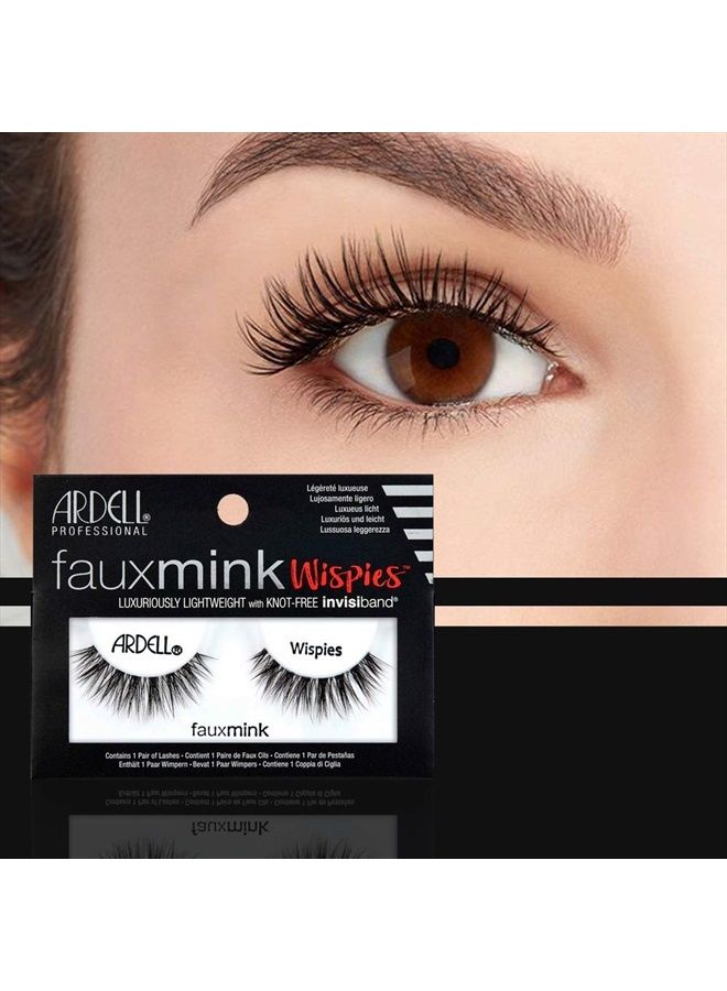 ARDELL False Eyelashes Faux Mink Lashes Wispies, 4 Pack - Image 3