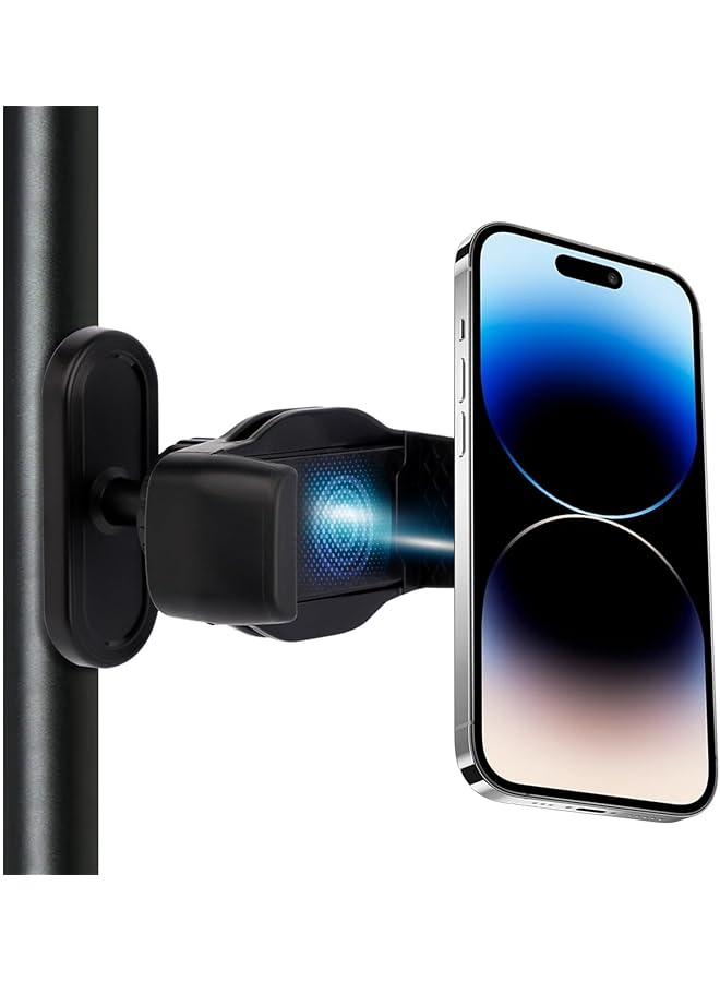 Green Tiger Magnetic Phone Holder for Gym, 360° Adjustable, Portable Phone Mount with Strong Magnet, Attaches to Metal Surfaces, Compatible with Most Phones for Hands-Free Workout and Video Viewing - Image 1