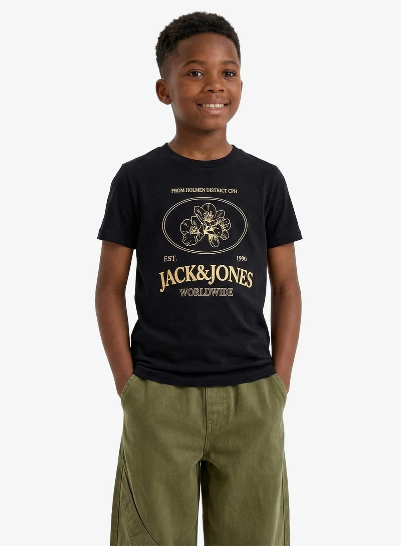Jack & Jones Junior Youth Graphic Crew Neck T-Shirt