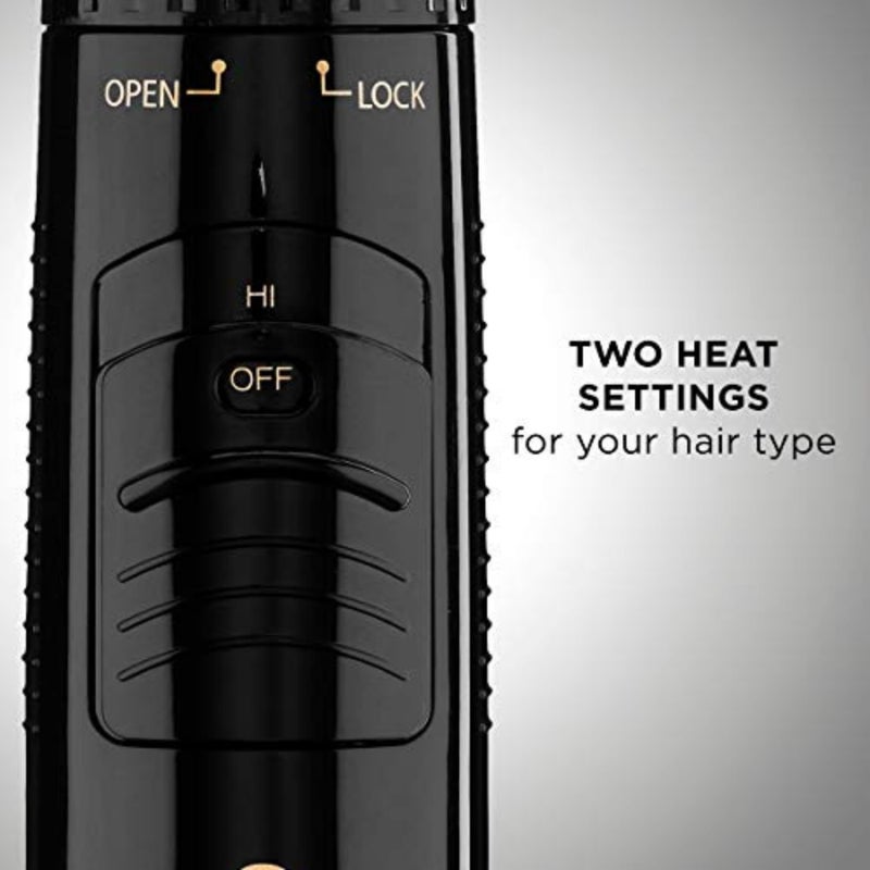 Conair 2-in-1 Hot Air Curling Combo, Includes 1.5-inch Curl Brush and 1-inch Aluminum Bristle Brush - Image 3