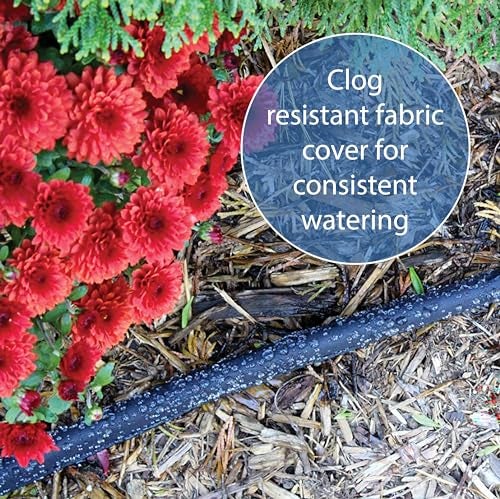 Gilmour 25' Black Flat Weeper Soaker Hose for Garden Beds, Drip Irrigation Outdoor Hose, Flexible Garden Hose for Vegetable Gardens, Flower Beds, Lawns, and Orchards - Image 5