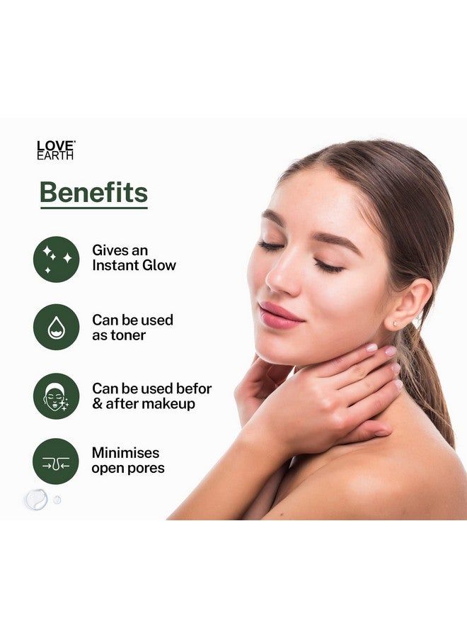 Love Earth Jasmine Mogra Face Mist Toner with Jasmine Oil & Extracts for Instant Glow & Even Skin Tone 100ml - Image 2