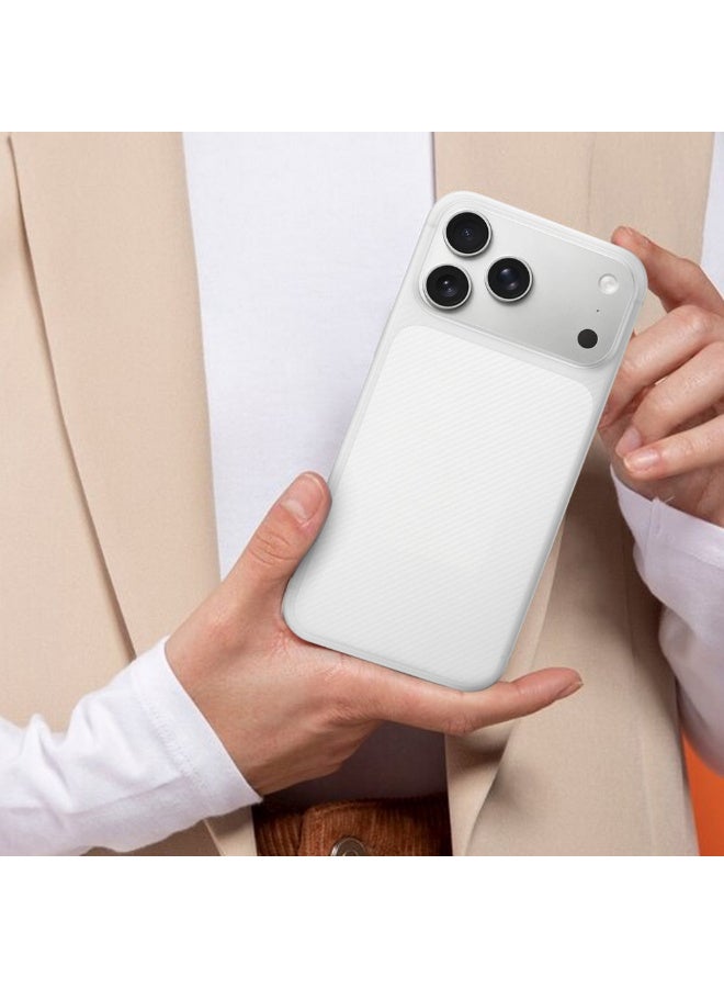 CATANES 3Packs Case Cover for iPhone 17 Pro Max, Air Skin Line Design Back Cover, Sturdy Durable Ultra-Thin Case, Drop Protection Cover Clear with Two 3D Screen Protectors - White - Image 5