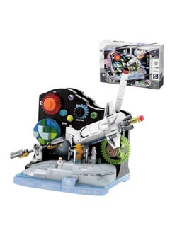 KASTWAVE 332 PCS Infinite Universe Building Set Pencil Holder with Satellite Rockets Space Astronaut, Rockets Building Kit, Great STEM Toy DIY Enrollment/Birthday Gift for Kids Ages 6+ & Adults  - Image 1