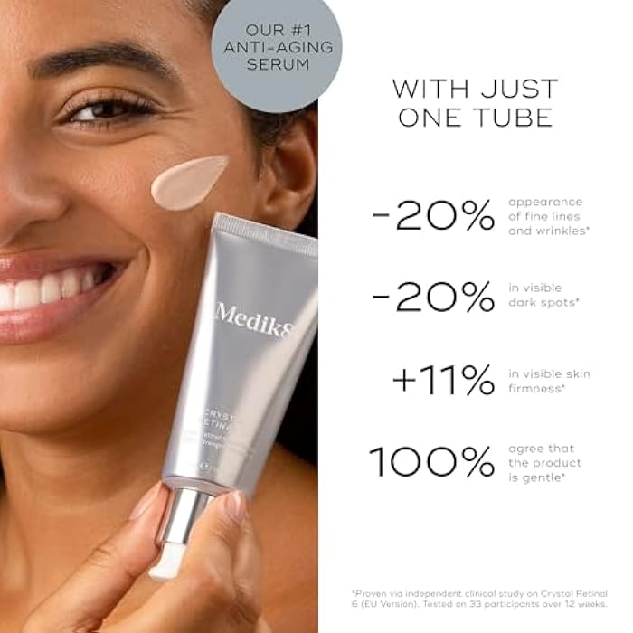 Medik8 Crystal Retinal 3 - Firming, Advanced Skin Retinaldehyde Face Serum - Night Serum with Hyaluronic Acid and Vitamin E - Gluten Free - 1 oz - Image 3