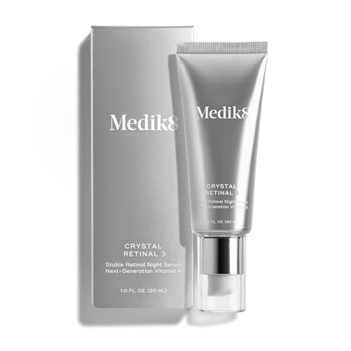 Medik8 Crystal Retinal 3 - Firming, Advanced Skin Retinaldehyde Face Serum - Night Serum with Hyaluronic Acid and Vitamin E - Gluten Free - 1 oz - Image 1