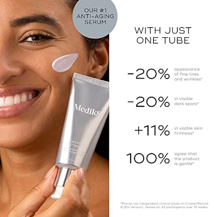 Medik8 Crystal Retinal 3 - Firming, Advanced Skin Retinaldehyde Face Serum - Night Serum with Hyaluronic Acid and Vitamin E - Gluten Free - 1 oz - Image 5