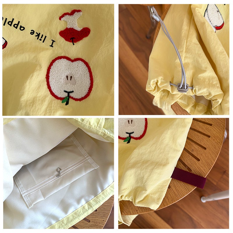 Bag Women'S Korean-Style Letter Printing Shoulder Casual All-Match Drawstring Tote Bag Large Capacity - Image 5