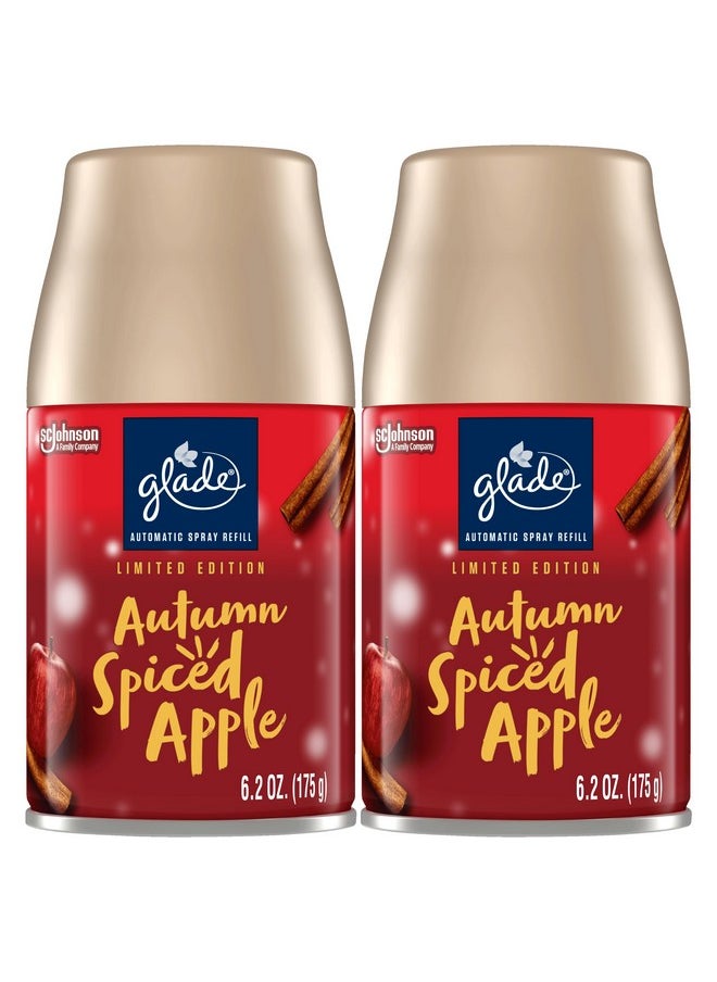 Glade Glade Automatic Spray Refill, Air Freshener for Home and Bathroom, Autumn Spiced Apple, Limited Edition Scent, 6.2 Oz, 2 Count  - Image 1