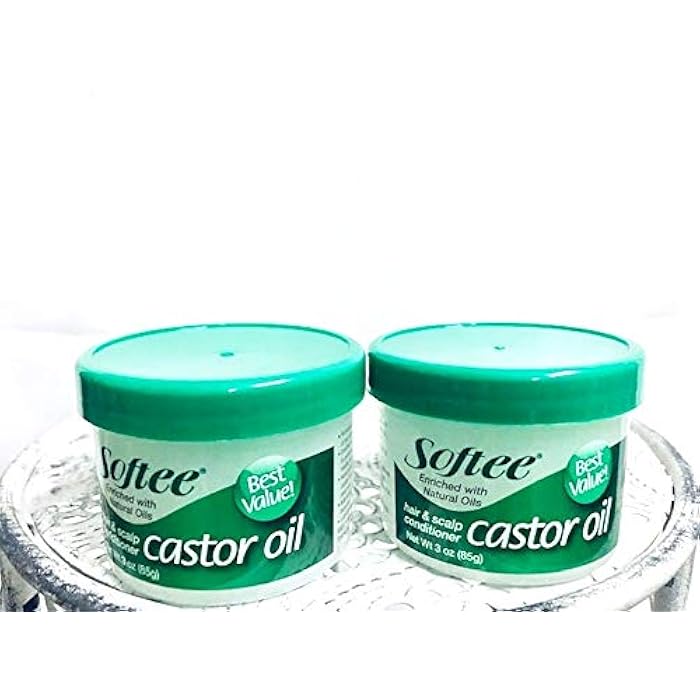 Softee Softee castor oil hair & scalp conditioner 3 ounce, White, 3 Ounce - Image 1