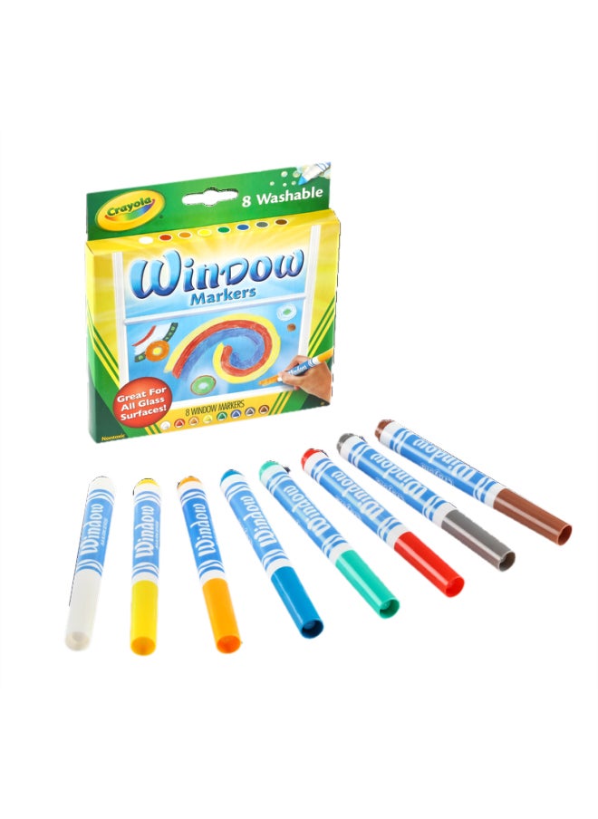 Crayola - Washable Window Markers 8 Count - Image 1