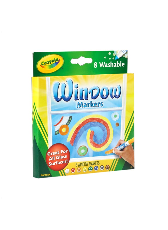 Crayola - Washable Window Markers 8 Count - Image 1