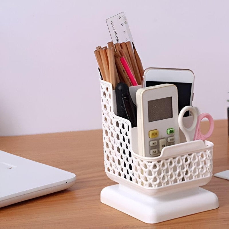 Plastic Rattan Organizer - Durable Remote Control Holder with Multicolor Options for Living Rooms and Offices - Image 4