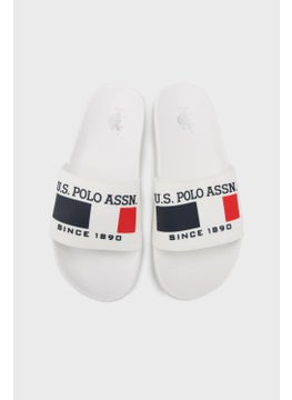 U.S. Polo Assn. أحذية انزلاقية بيضاء للرجال من يو إس بولو أسن 3M نيكو 3Fx 101373187  - Image 5