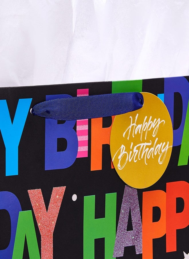 Bobobag 2 Pack 16.5" Large Gift Bag with Tissue Paper for Birthday Party (Balloons) - Image 5