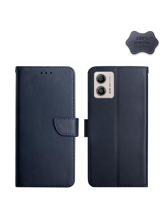 S-TOP Case For Motorola Moto G53 5G/G13/G23 Genuine Leather Fingerprint-proof Flip Phone Case - Image 1