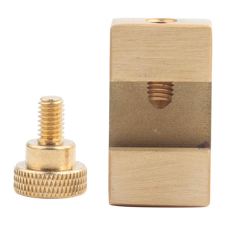 Brass Woodworking Ruler Locating Block Marking Tool Measuring Hardware - Image 5