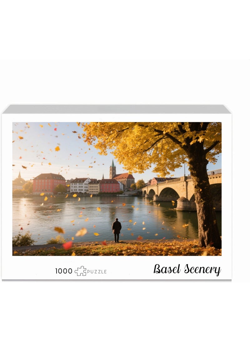 1000 Basel Scenery Puzzles - Creative Design Patterns, Rich and Colorful Art Experience, Suitable for Adults and Children - Image 3