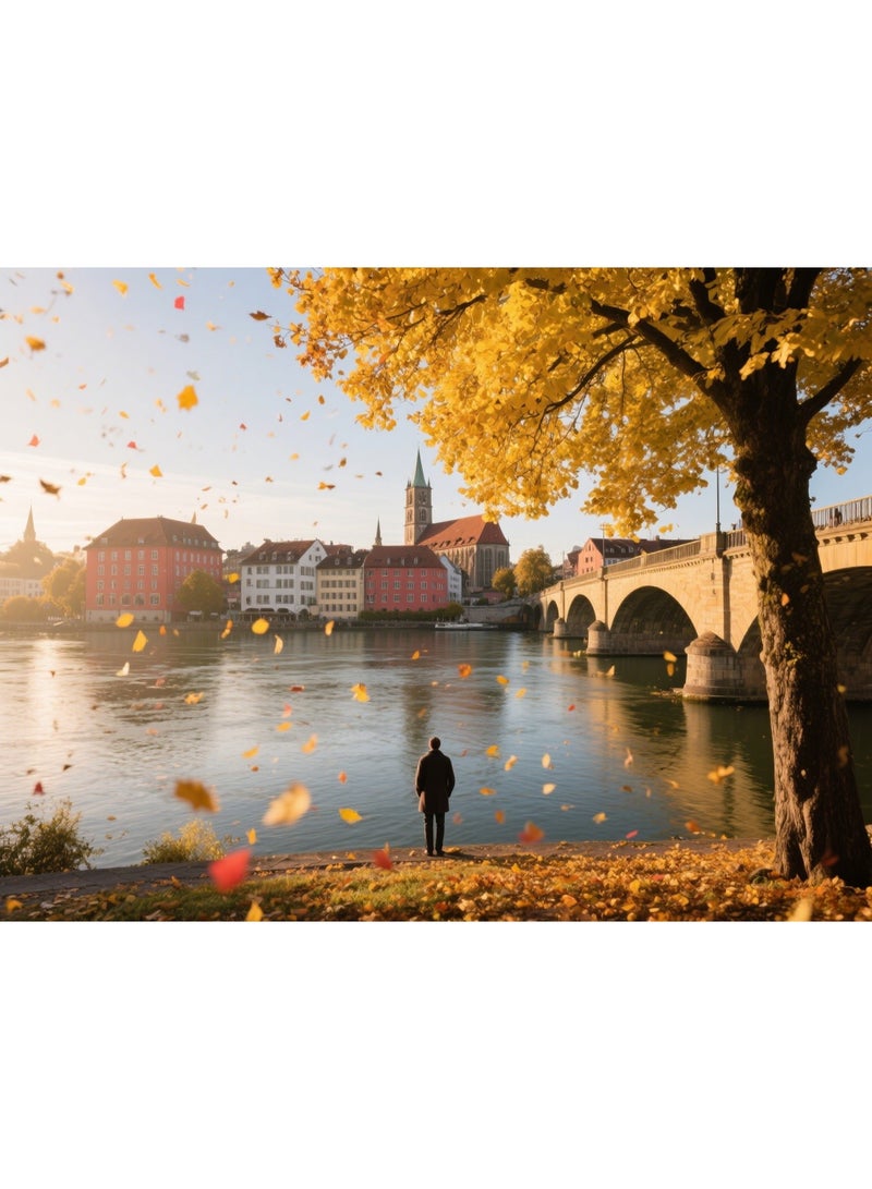 1000 Basel Scenery Puzzles - Creative Design Patterns, Rich and Colorful Art Experience, Suitable for Adults and Children - Image 1