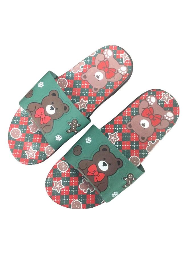 ZCM-HAPPY Women Fashion Summer Bear Slippers Outdoor or Indoor Flat Beach Sandals  - Image 1