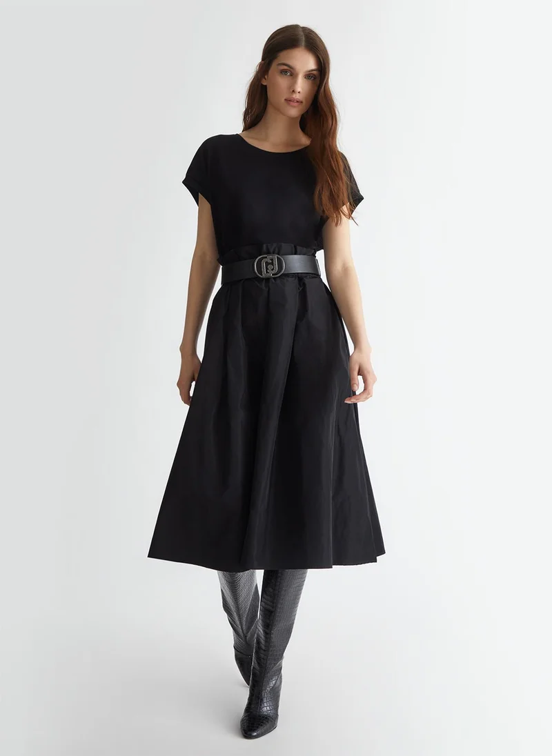 Liu Jo Jersey and taffeta dress