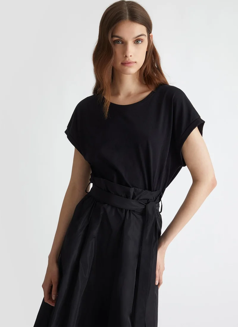 Liu Jo Jersey and taffeta dress