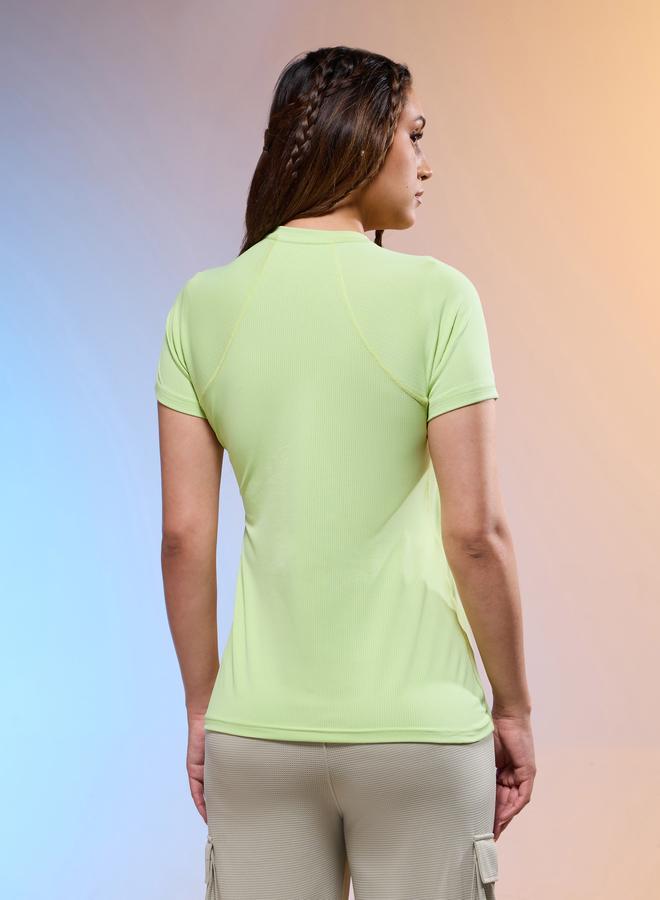 Technosport Women Typography Print Slim Fit T-Shirt - Image 4