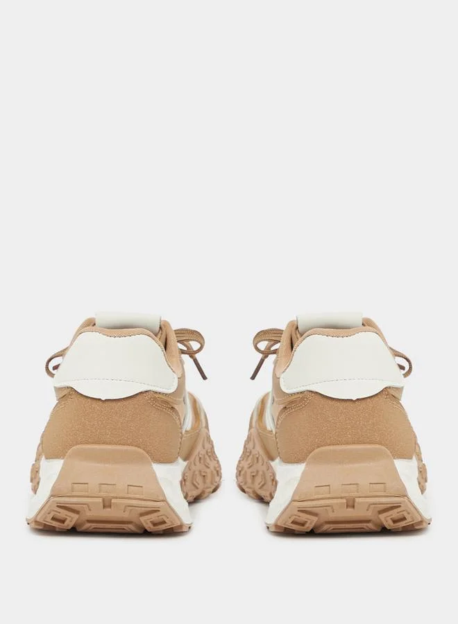 Styli Retro Textured Sole Sneakers