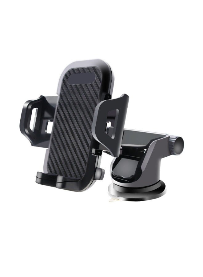 Universal Car Phone Holder,Long Arm Phone Mount Car Stand, Car Dashboard Holder, Windshield Phone Mount,Phone Holder Strong Suction Cup Compatible with All Smartphones (Black)  - Image 1