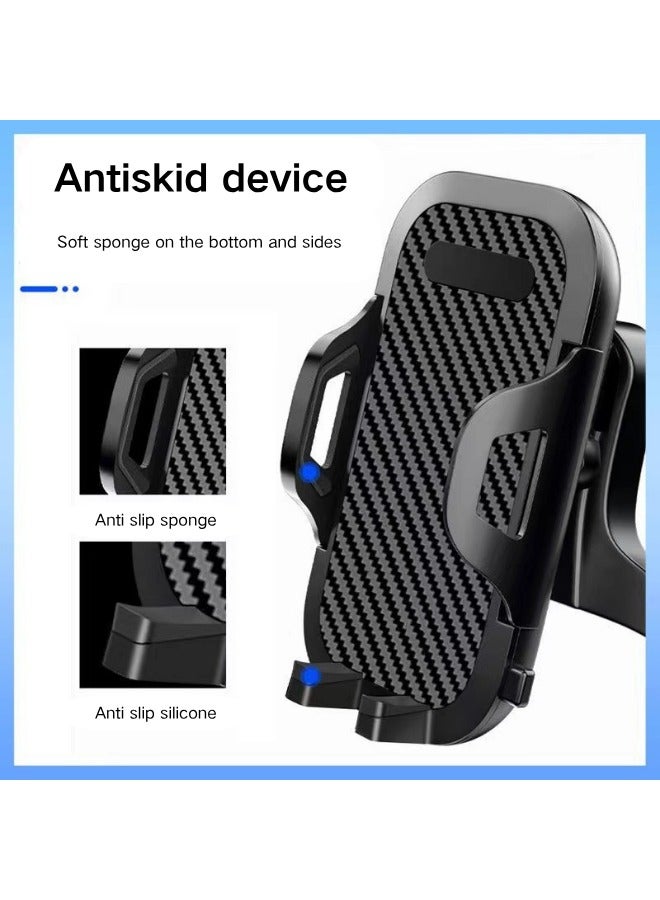 Universal Car Phone Holder,Long Arm Phone Mount Car Stand, Car Dashboard Holder, Windshield Phone Mount,Phone Holder Strong Suction Cup Compatible with All Smartphones (Black)  - Image 2