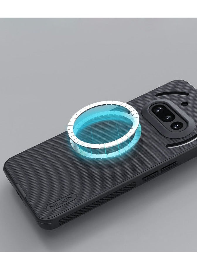 عام غطاء متوافق مع Nothing Phone 3A (2025)، غطاء Frosted Shield Pro المغناطيسي للشحن اللاسلكي، غطاء رفيع جدًا مقاوم للسقوط لـ Nothing Phone 3A. - Image 4