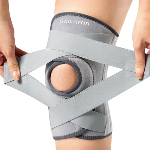Galvaran Knee Brace for Men Women ACL MCL Meniscus Tear Support Arthritis Pain Relief Stabilizing Knee Braces Support with Side Stabilizers Patella Gel Pad - Image 1