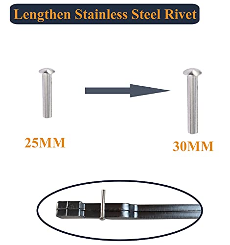 Alvade DIY Rapid Tongs Bundle Set 5 Type of Tong Bundles Set Comes with Rivet for Blacksmith Beginner - Image 2