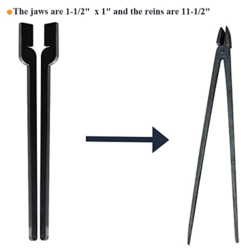 Alvade DIY Rapid Tongs Bundle Set 5 Type of Tong Bundles Set Comes with Rivet for Blacksmith Beginner - Image 4