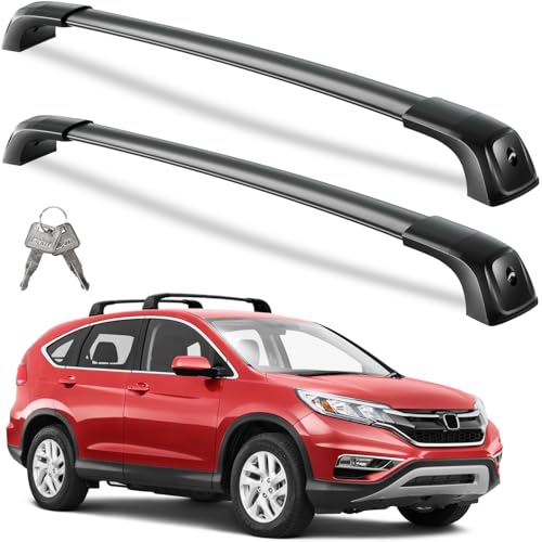 Wonderdriver Roof Rack Cross Bars Fit for Honda CRV CRV 2012 2013 2014 2015 2016 without Side Rails Heavy Duty 260lbs Aluminum Roof Rails Crossbars Cutting the molding trim Cargo Carrier Luggage