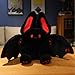 NatureMan 177inch Unique Bat Bunny Plush Pillow Kawaii Bat Rabbit Stuffed Animalwith Rabbit Ears and Bat Wings for Kids Black - Image 4