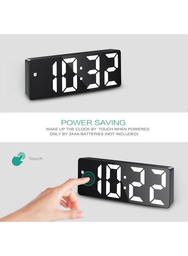 ORIA Digital Clock Led Alarm Clock 6.5Inch Large Display Led Clock With Snooze Usb Charging Ports 3 Adjustable Brightness Suitable For Bedroom Office - Image 5