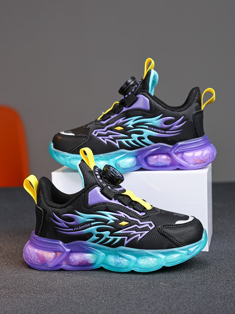 Boys' Shoes Children'S Breathable Mesh Boys' Air Cushion Rotary Buckle Sneaker - Image 5