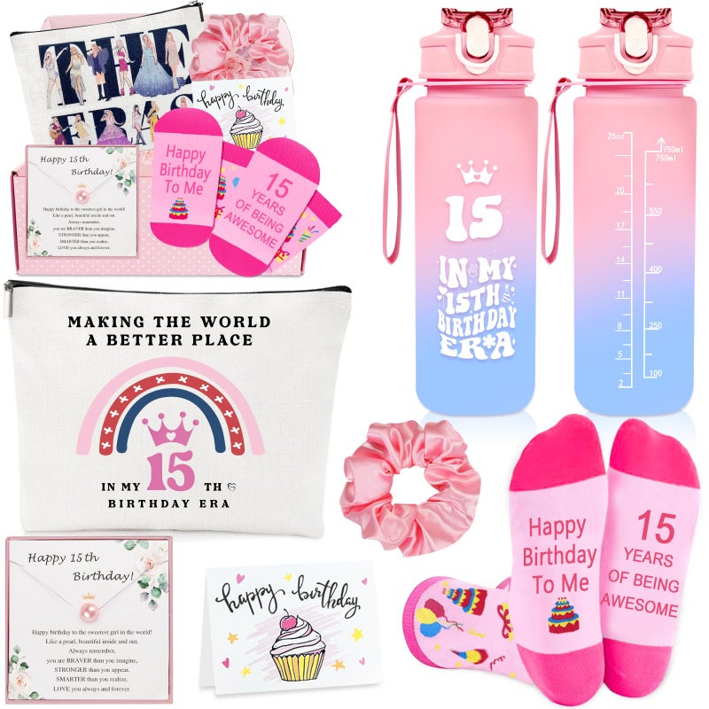 Awfrky 15 Year Old Girl Gifts Gifts for 15 Year Old Girl 15th Birthday Gift for Teen Girls Younger Sister Daughter Niece Granddaughter Sweet 15th Birthday Decorations for Teen Girls - Image 2