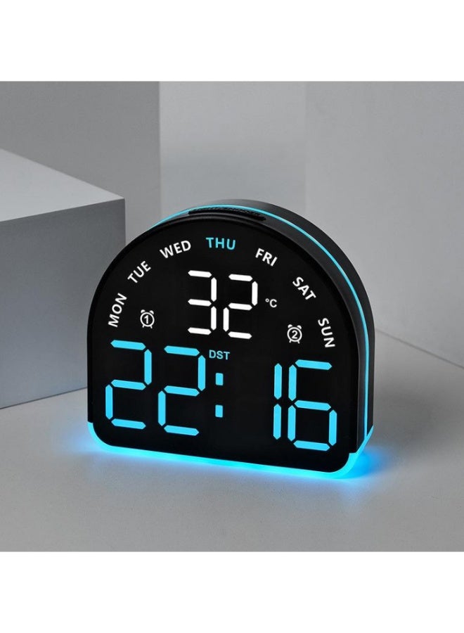 Arabest Heavy Sleeper Alarm Clock: Super Loud Alarm & Gentle Wake-Up Light for Adults, Kids, Teens | Digital Display with Time & Temperature | Adjustable Brightness & USB Charger | Compact Clock - Image 1
